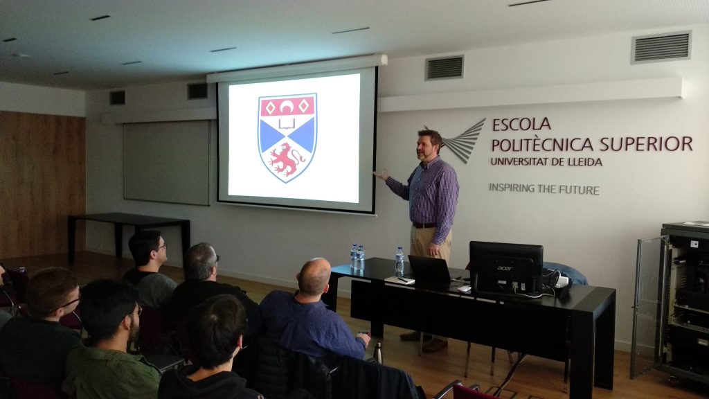 Aaron Quigley presenting lectures 